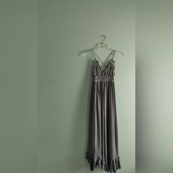 lace belt dress Lovely Lace Chain Belt Maxi Dress main image 0